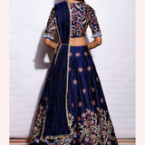 Morbagh Embroidered Lehenga With Blouse And Crushed Dupatta