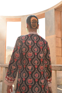 CHARCOAL CHINTZ GAURI KURTA SET