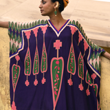 Kilim Printed Poncho Set