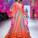 Gulal Printed Embroidered Anarkali Set