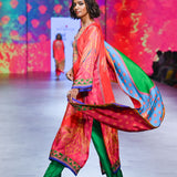 Gulal Printed Embroidered Kurta Set