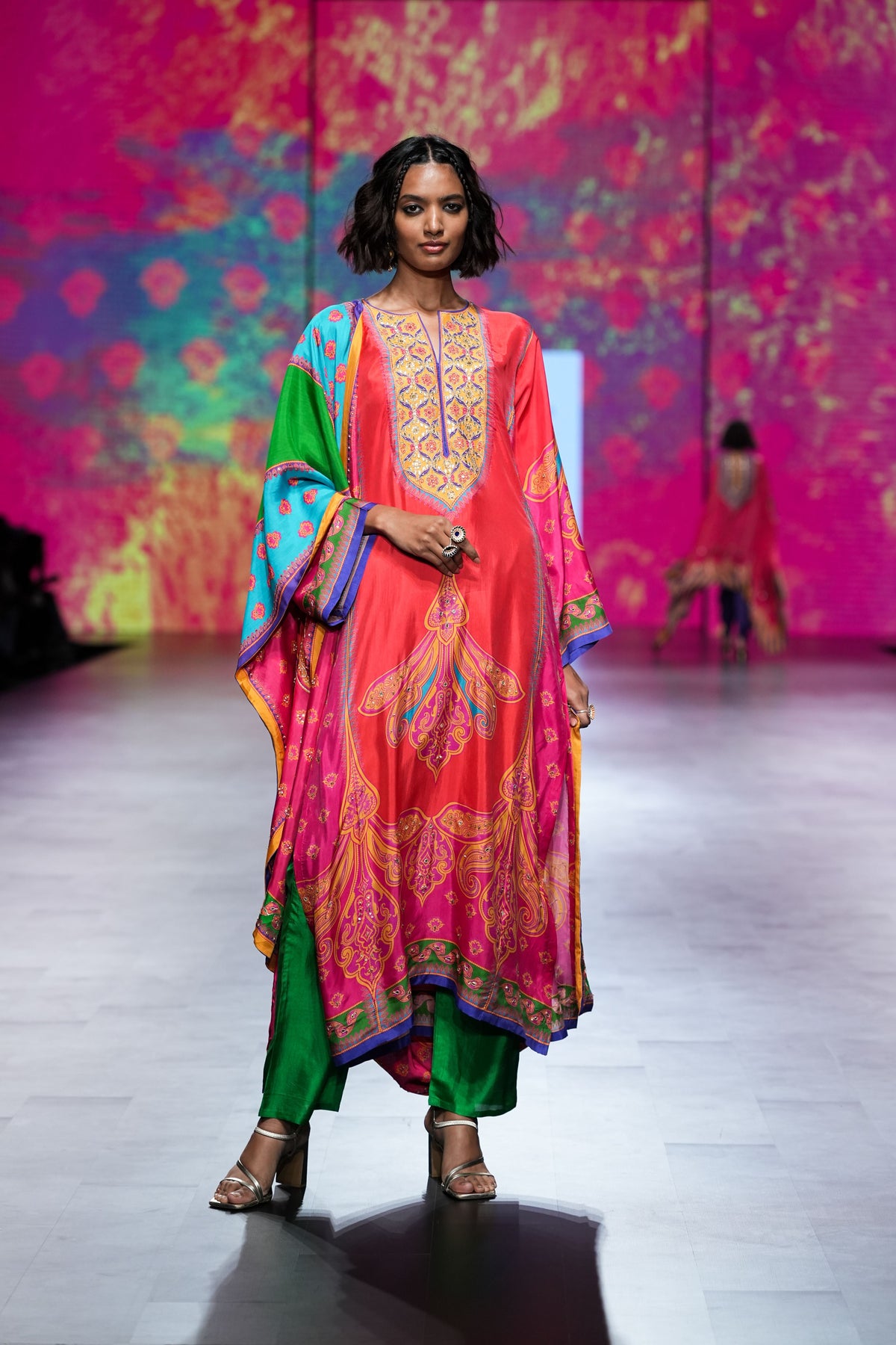 Gulal Printed Embroidered Kurta Set