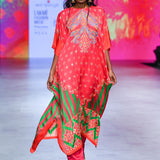 Gulal Printed Embroidered Kaftan Set