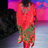Gulal Printed Embroidered Kaftan Set