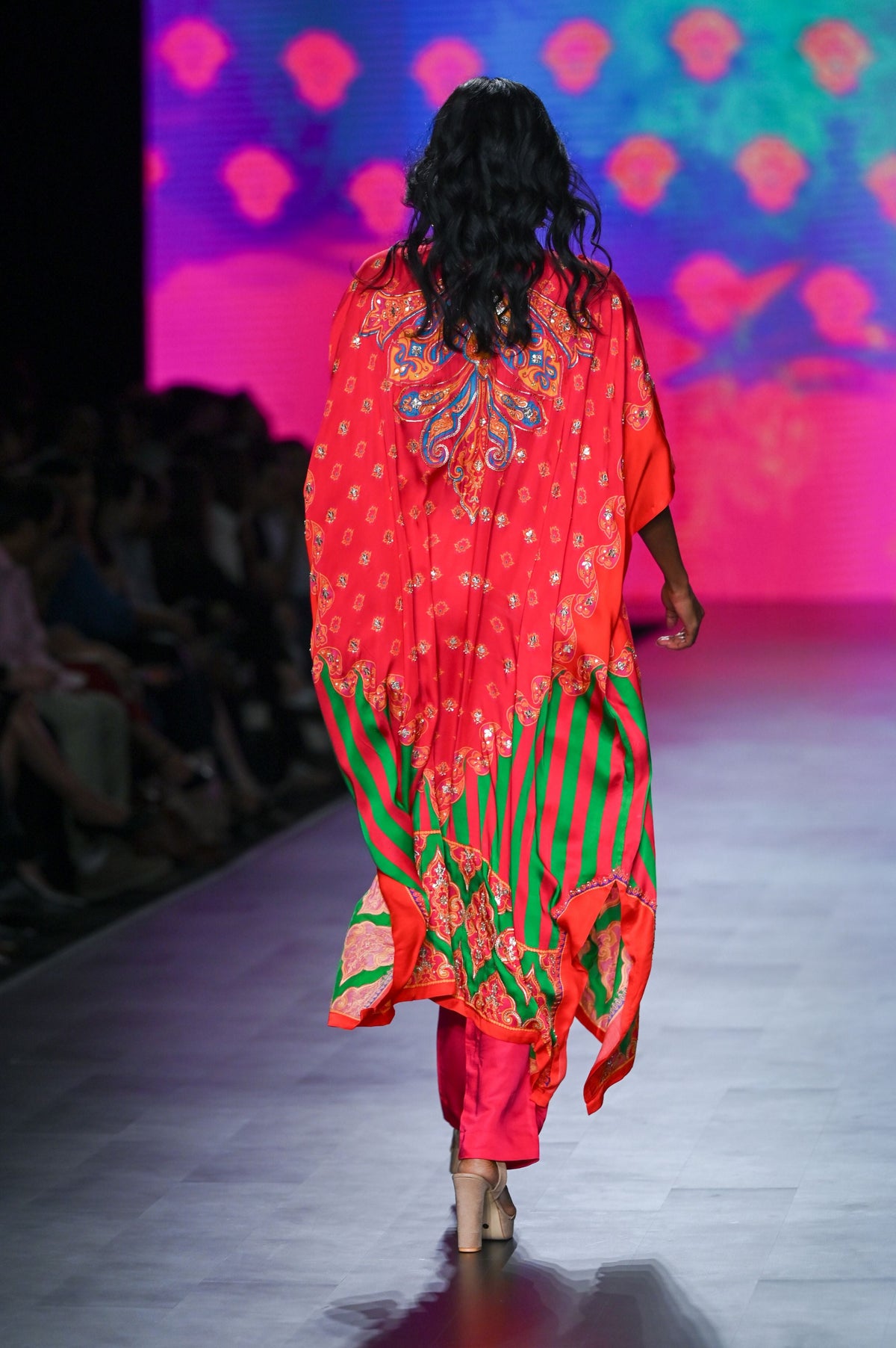 Gulal Printed Embroidered Kaftan Set