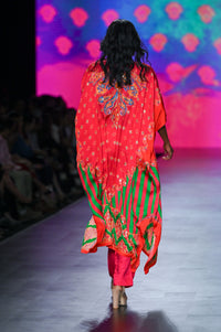Gulal Printed Embroidered Kaftan Set