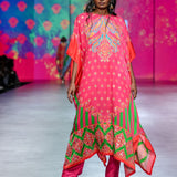 Gulal Printed Embroidered Kaftan Set