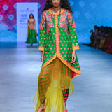 Gulal Printed Embroidered Jacket Set