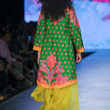 Gulal Printed Embroidered Jacket Set