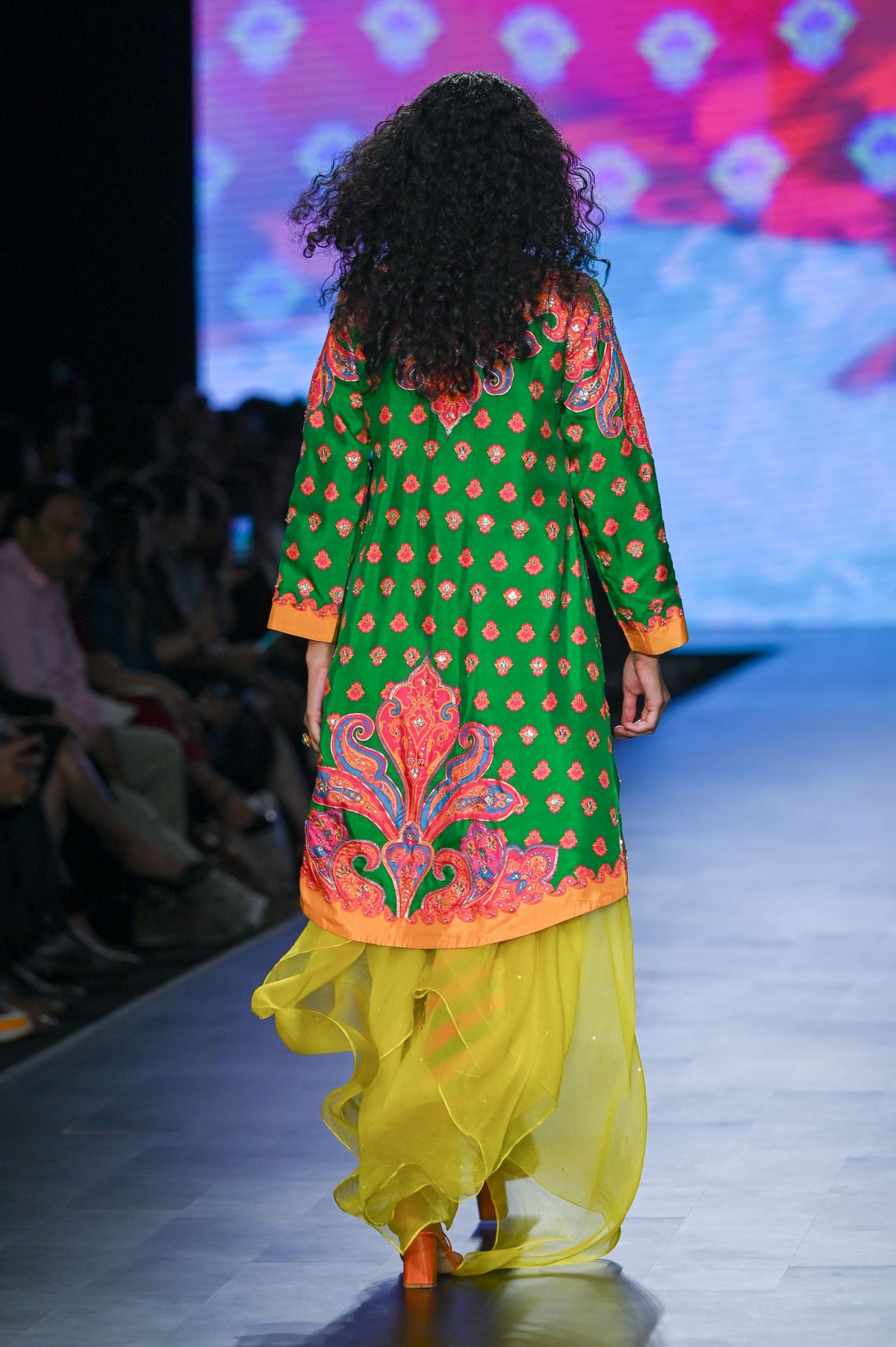 Gulal Printed Embroidered Jacket Set