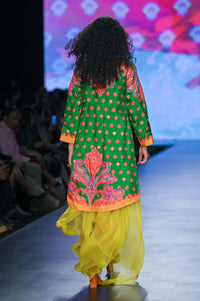 Gulal Printed Embroidered Jacket Set