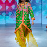 Gulal Printed Embroidered Jacket Set