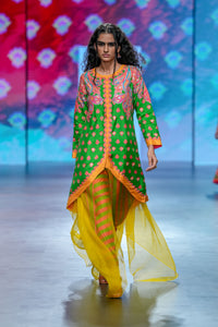 Gulal Printed Embroidered Jacket Set