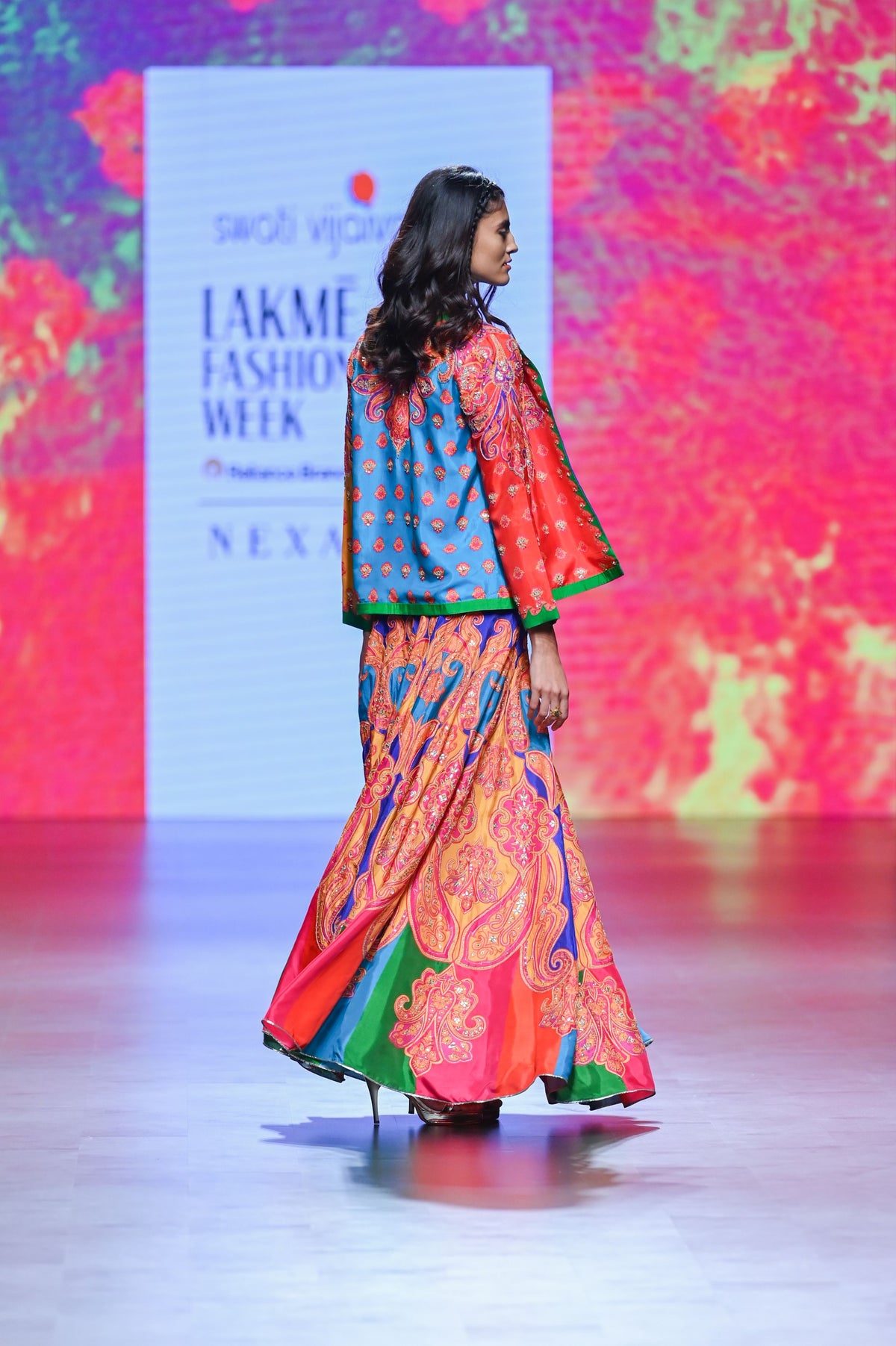 Gulal Printed Embroidered Lehenga Set