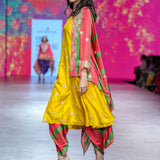 Gulal Printed Embroidered Kurta Cape Set