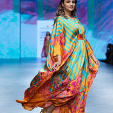 Gulal Printed Embroidered Kaftan