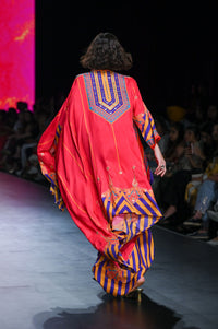 Gulal Printed Embroidered Cape Set