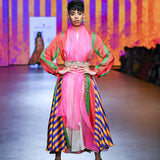 Gulal Printed Embroidered Jacket With Bias Dress