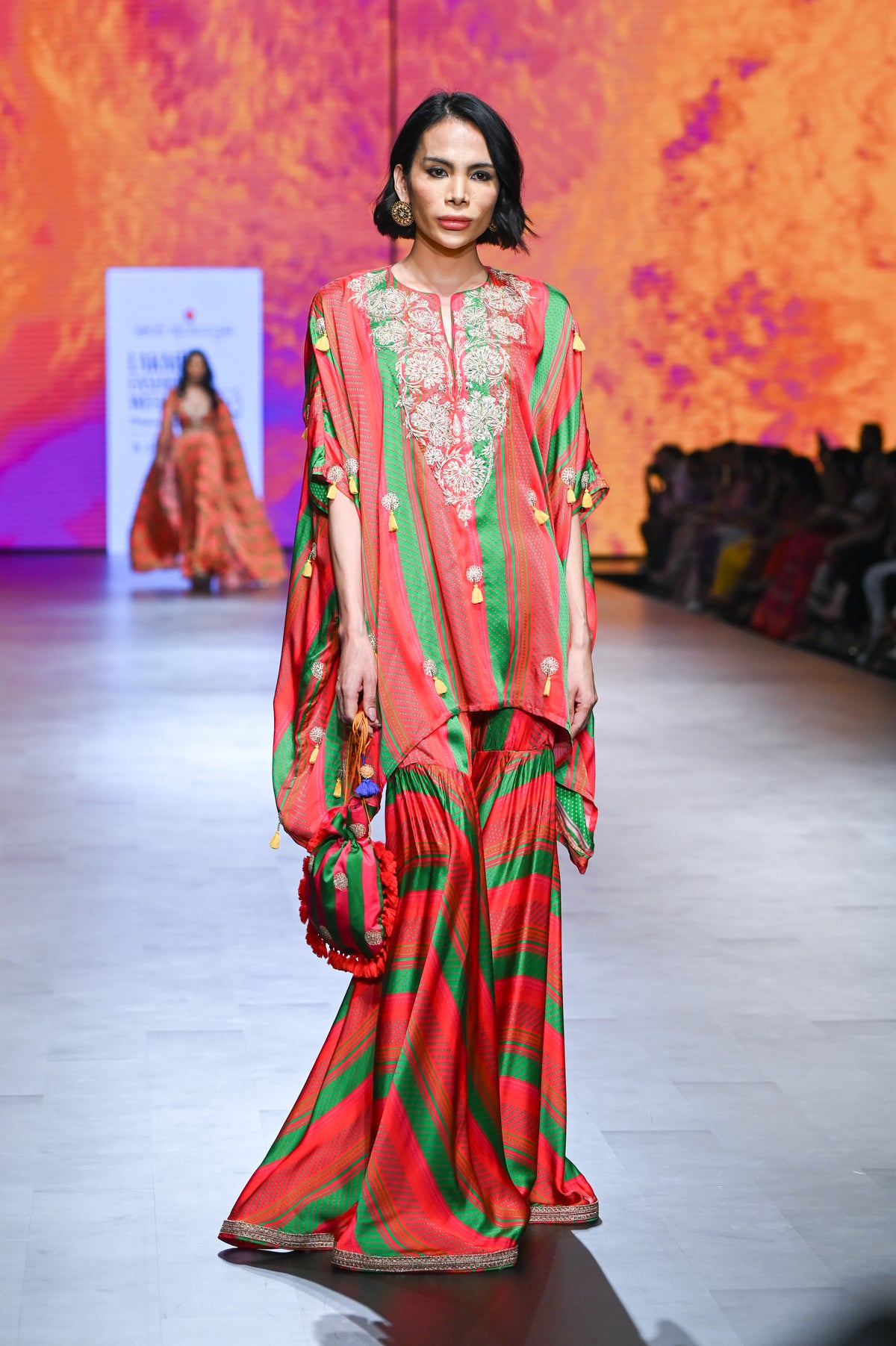 Gulal Printed Embroidered Sharara Set