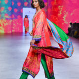 Gulal Printed Embroidered Kurta Set