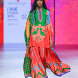 Gulal Printed Embroidered Sharara Set