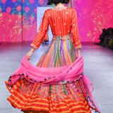 Gulal Printed Embroidered Anarkali Set