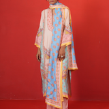 Ivory Multi Marodi Butterfly Kurta Set