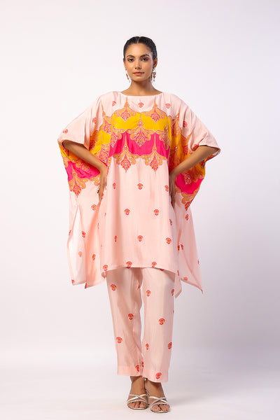 Neerja Embroidered Printed Short Kaftan Set
