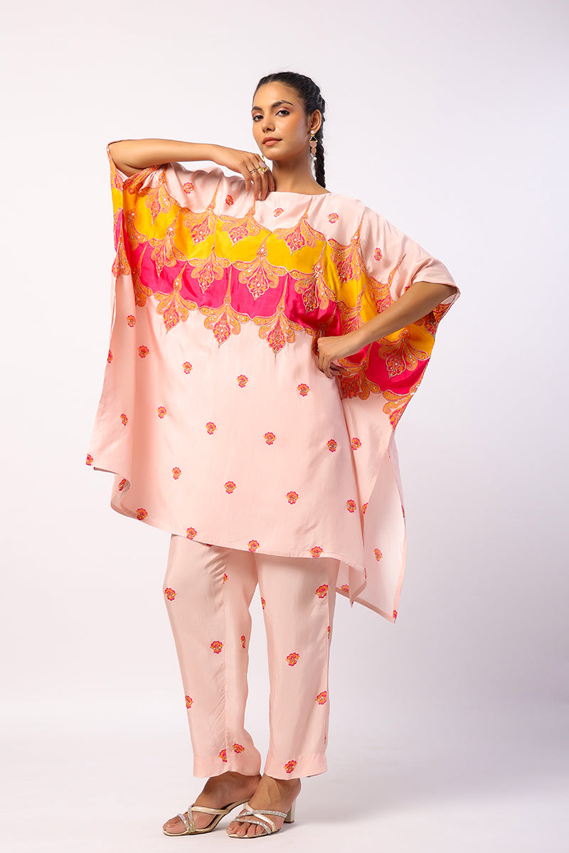 Neerja Embroidered Printed Short Kaftan Set