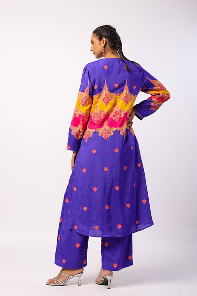 Kevda Embroidered Printed Kurta Set