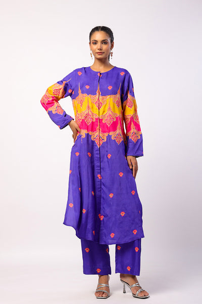 Kevda Embroidered Printed Kurta Set