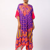 Kavya Embroidered Printed Kaftan Set