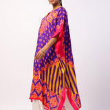 Kavya Embroidered Printed Kaftan Set