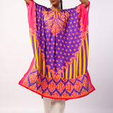 Kavya Embroidered Printed Kaftan Set