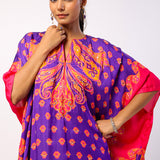 Kavya Embroidered Printed Kaftan Set