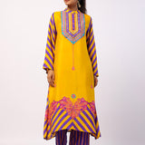 Moli Yellow Embroidered Printed Kurta Set