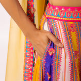 Vaani Embroidered Printed Lehenga Set With Dupatta