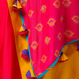 Rumi Embroidered Printed Cape Set