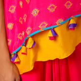 Rumi Embroidered Printed Cape Set
