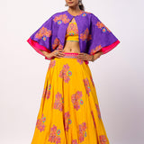 Veena Embroidered Printed Lehenga Set
