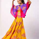 Veena Embroidered Printed Lehenga Set