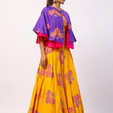 Veena Embroidered Printed Lehenga Set