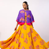 Veena Embroidered Printed Lehenga Set