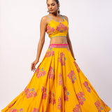 Veena Embroidered Printed Lehenga Set