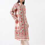 Feroza Sage Placement Printed Kurta Set