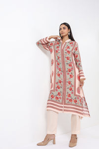 Feroza Sage Placement Printed Kurta Set