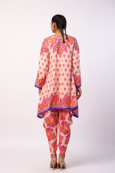 Svara Printed Embroidered Tunic Set
