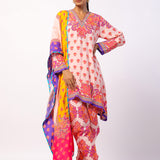 Svara Printed Embroidered Tunic Set