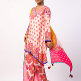Svara Printed Embroidered Tunic Set