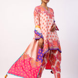 Svara Printed Embroidered Tunic Set